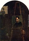 Lodovico Carracci Paintings - Self Portrait by Annibale Carracci